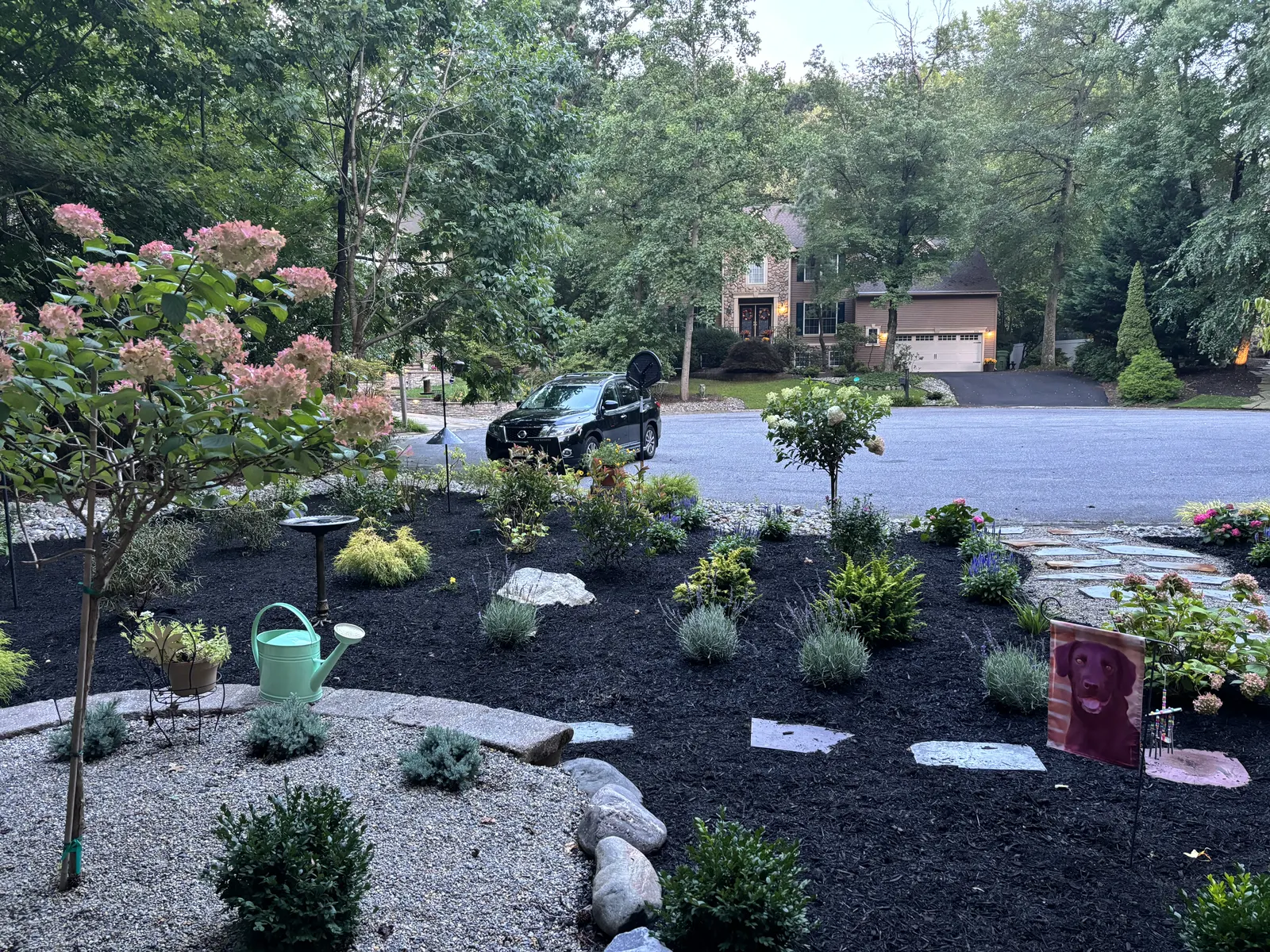 Front Garden Installation by Down To Earth Landscaping.